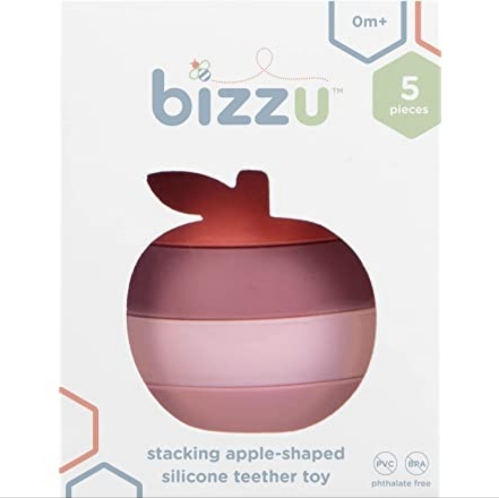 Bizzu‎ | silicone stacking apple teething toy